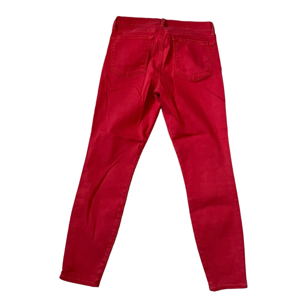 J Brand Skinny Crop Pompeian Red Woman Size 28 - Picture 2 of 6